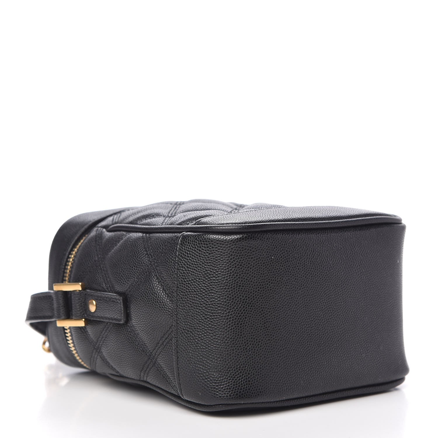 Saint Laurent Grain de Poudre Quilted 80's Vanity Bag Black 4 of 9