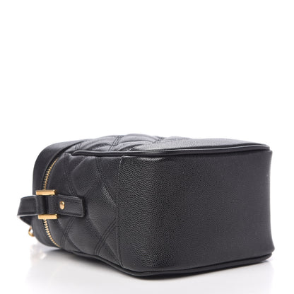Saint Laurent Grain de Poudre Quilted 80's Vanity Bag Black 4 of 9