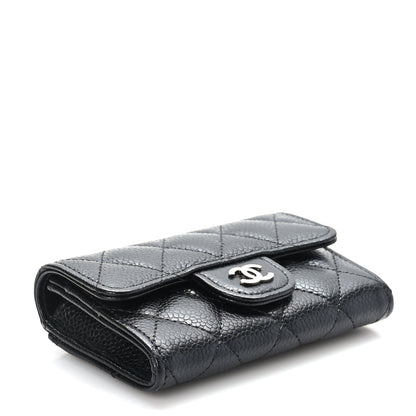 Chanel Caviar Quilted Flap Card Holder Wallet Black 4 of 8