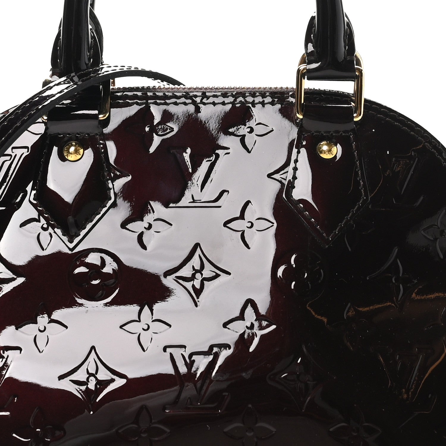Louis Vuitton Vernis Alma BB Amarante 7 of 9