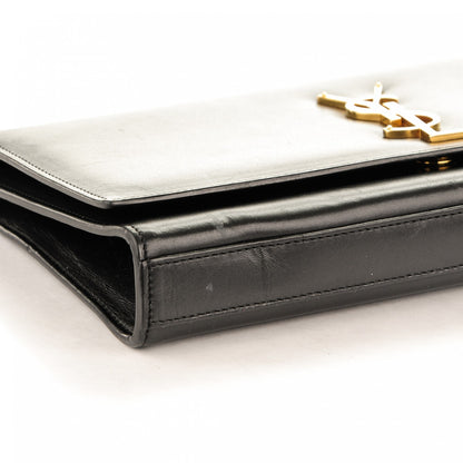 Saint Laurent Calfskin Classic Monogram Clutch Black 10 of 10