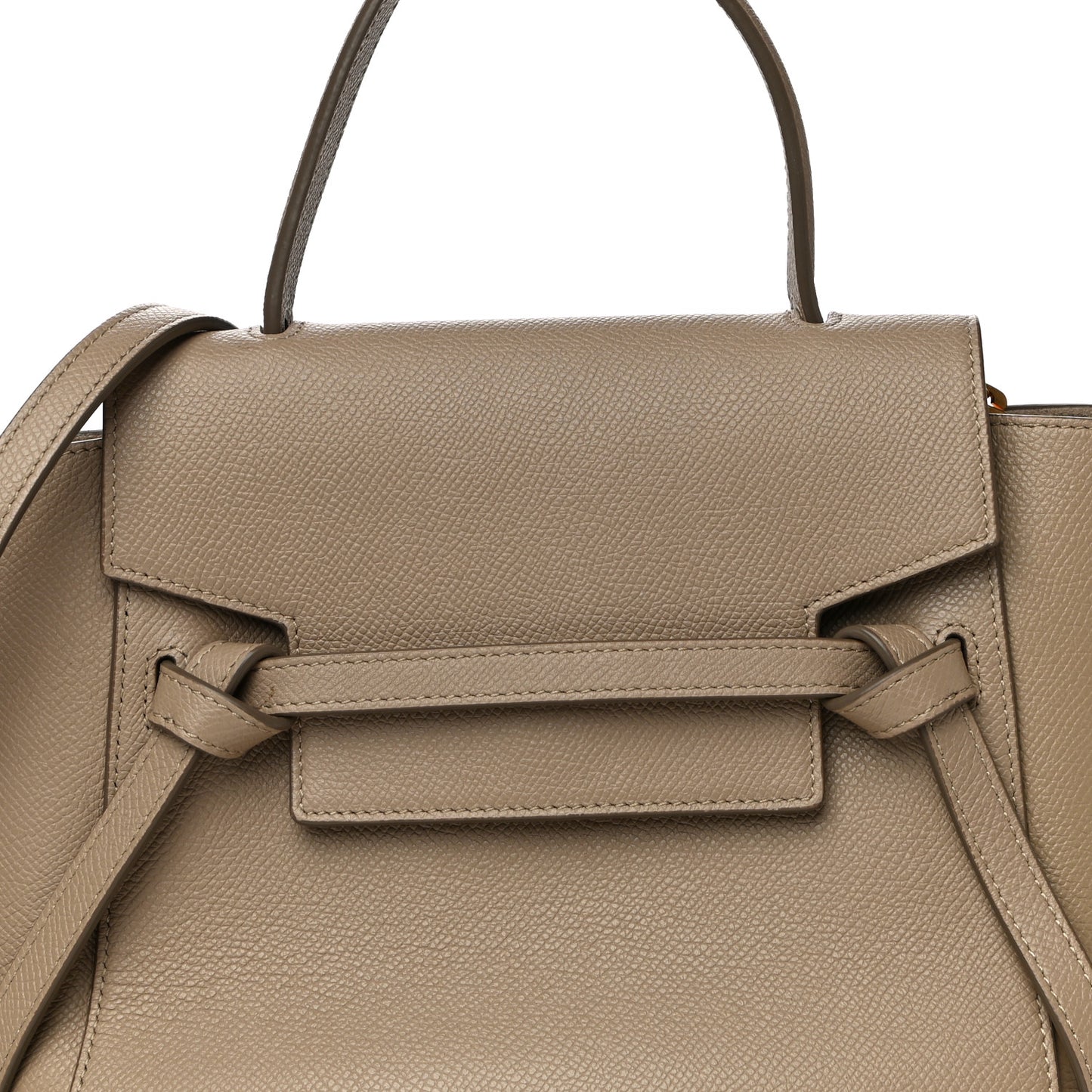Grained Calfskin Mini Belt Bag Light Taupe