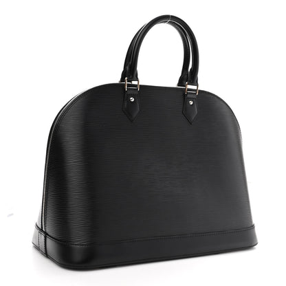 Louis Vuitton Epi Alma MM Black 3 of 9