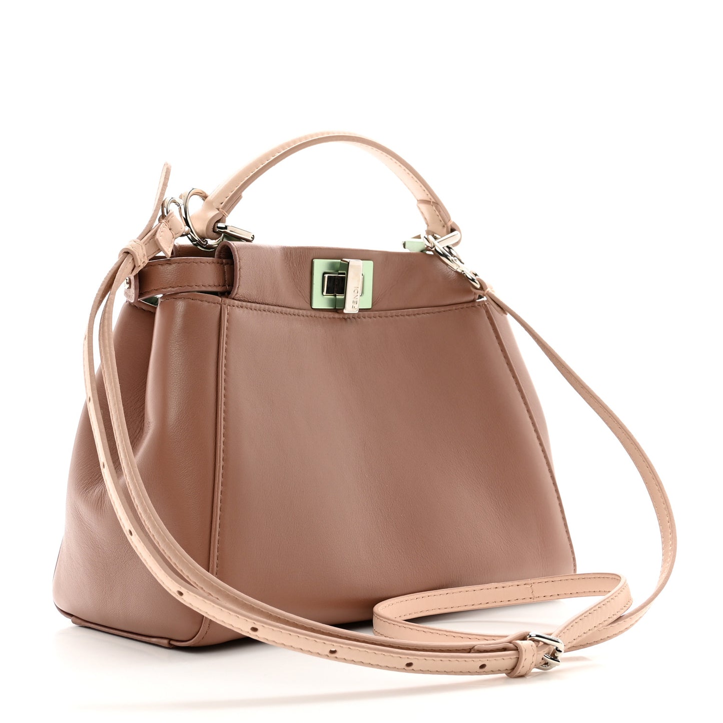 Nappa Colorblock Mini Peekaboo Iconic Satchel English Rose Plaster Oxigen