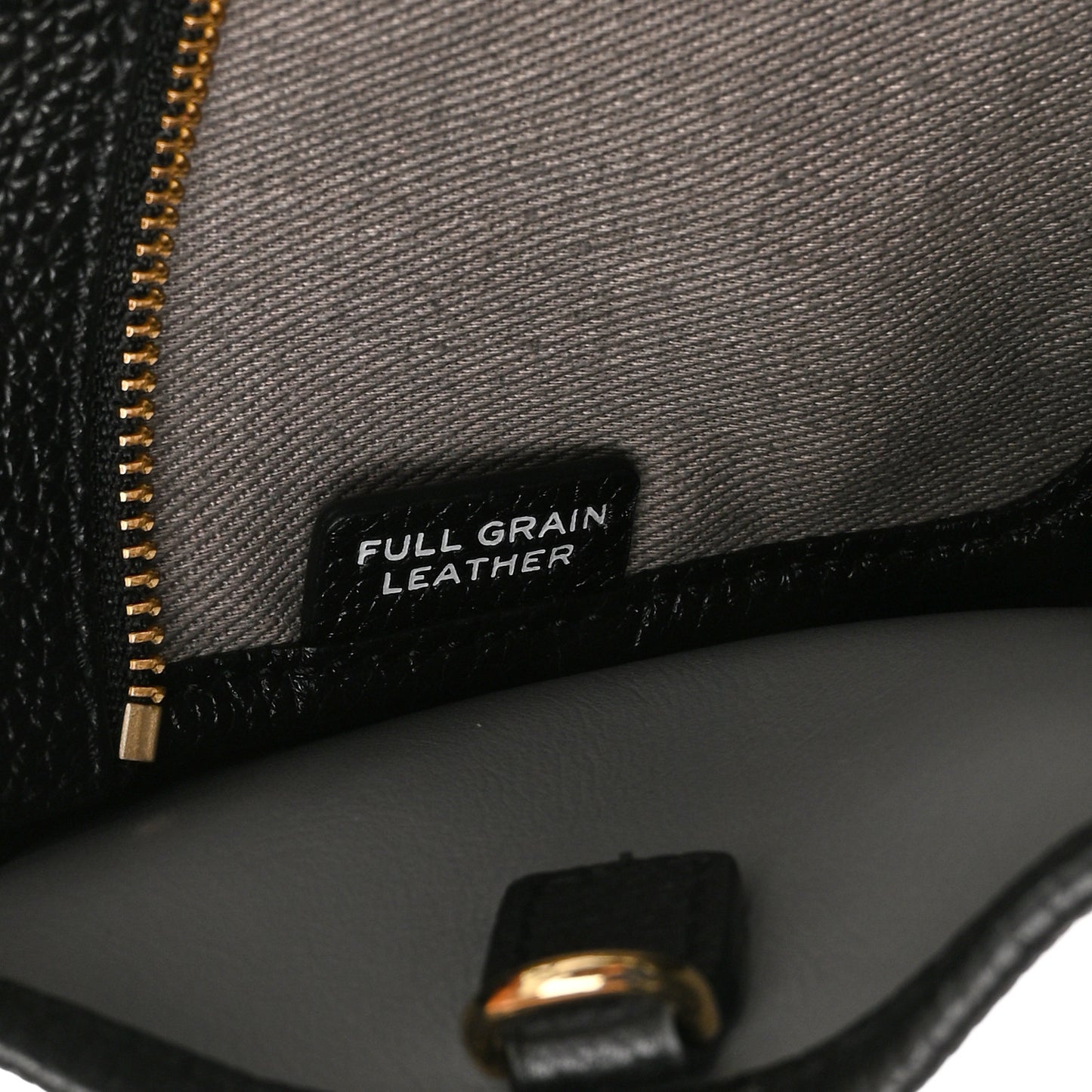 Grained Calfskin Small The Tote Bag Black