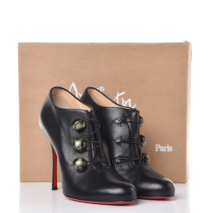 Christian Louboutin Shiny Nappa Bootoni ML 100 Booties 40 Black 9 of 9