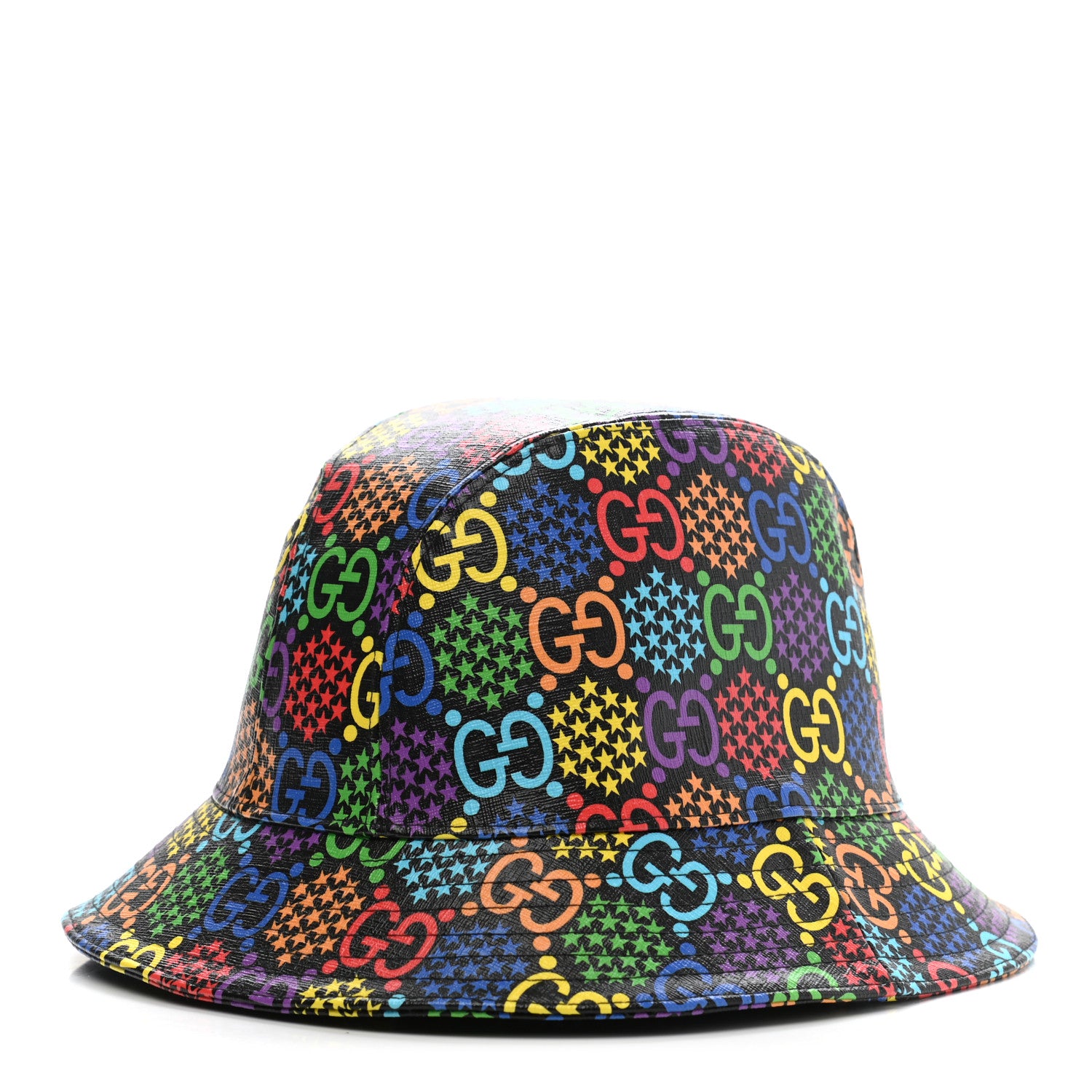 Gucci GG Supreme Monogram Psychedelic Fedora Hat S Multicolor 1 of 9