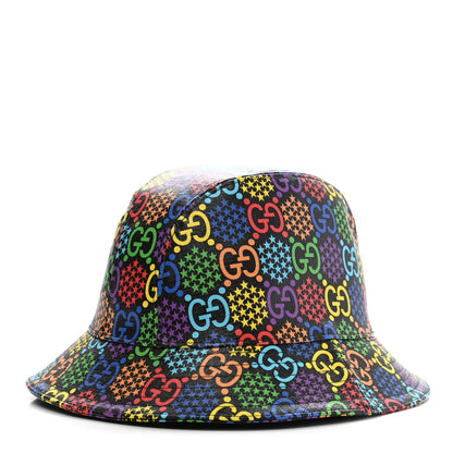 Gucci GG Supreme Monogram Psychedelic Fedora Hat S Multicolor 1 of 9