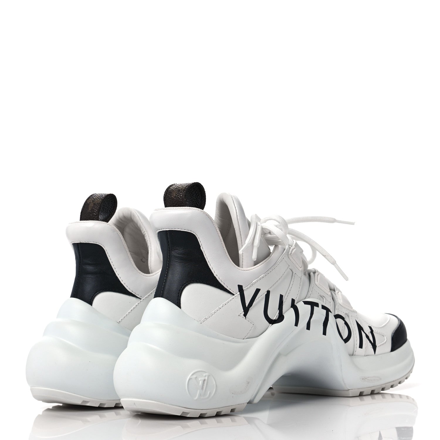 Louis Vuitton Calfskin Logo LV Archlight Sneakers 37.5 White 4 of 6