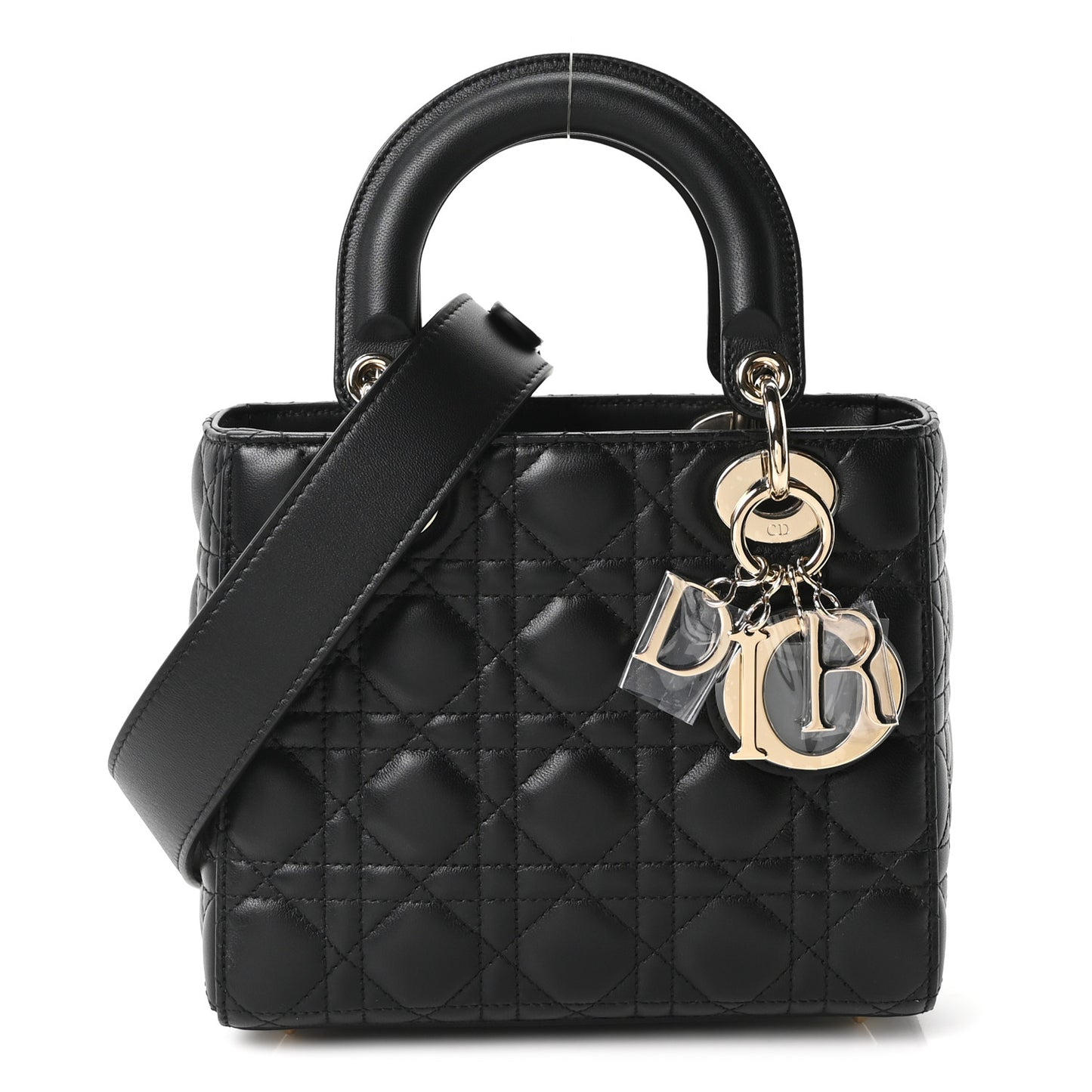Lambskin Cannage Small My ABCDior Lady Dior Black