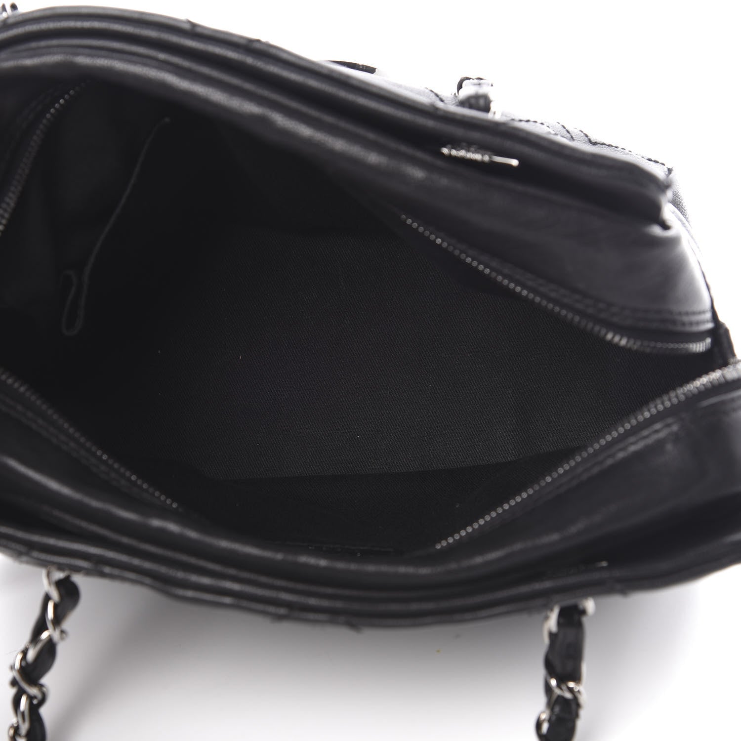Chanel Calfskin Diamond Stitch Tote Black 6 of 14