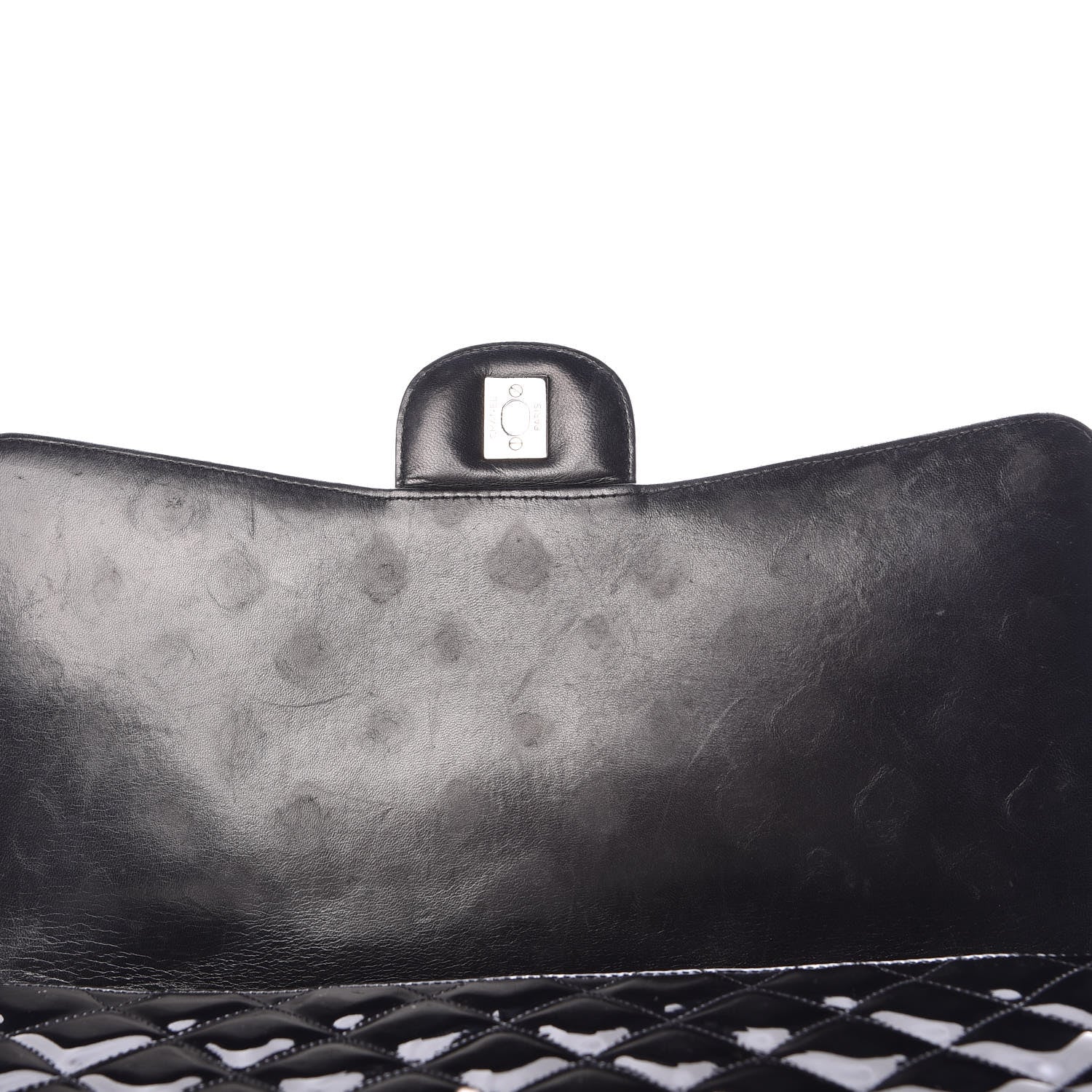 Chanel Patent Quilted Maxi Single Flap Black 8 of 13