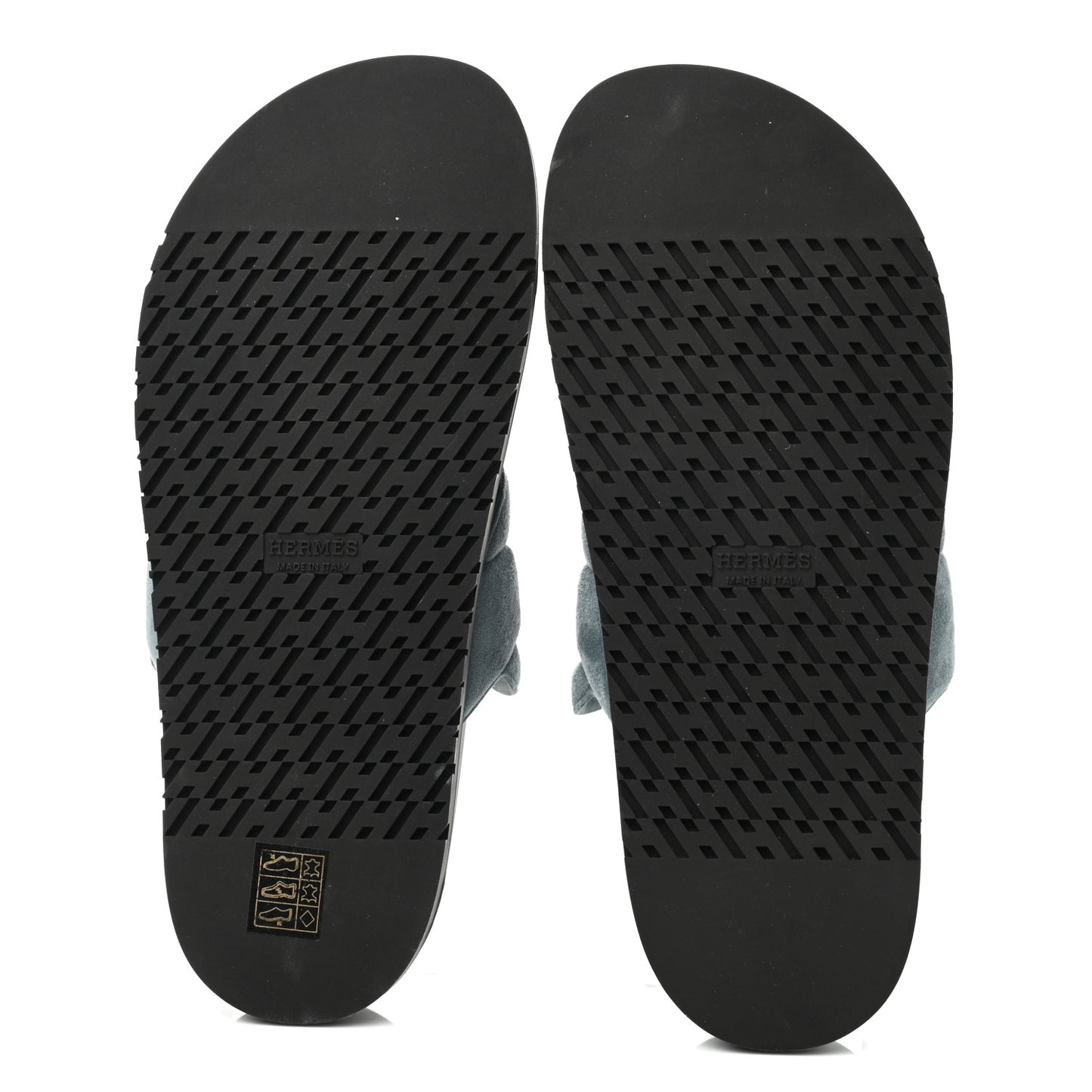 Suede Goatskin Extra Sandals 39.5 Bleu Pinede