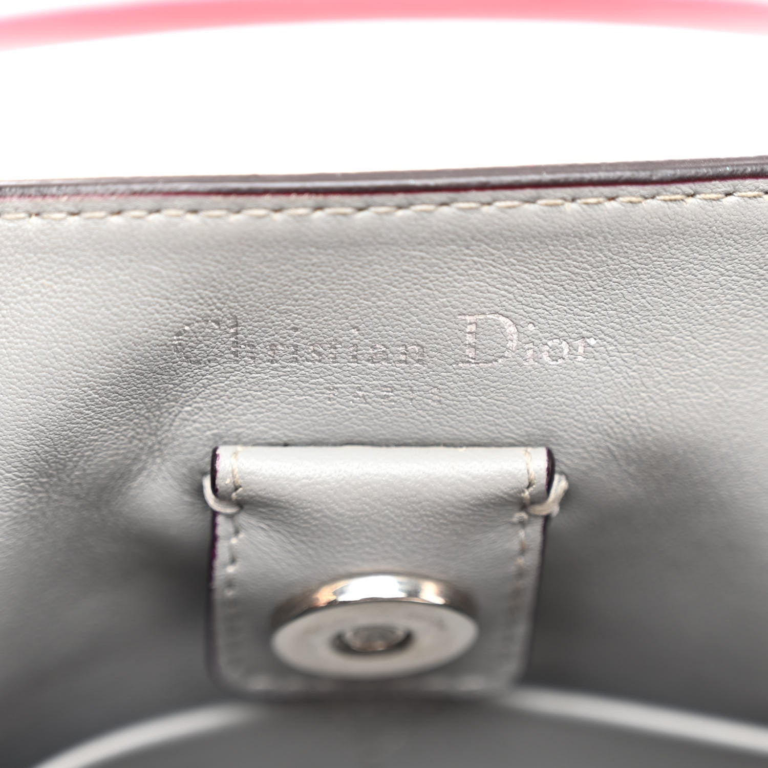 Christian Dior CHRISTIAN DIOR Smooth Calfskin Medium Diorissimo Tote Fuchsia 7 of 11