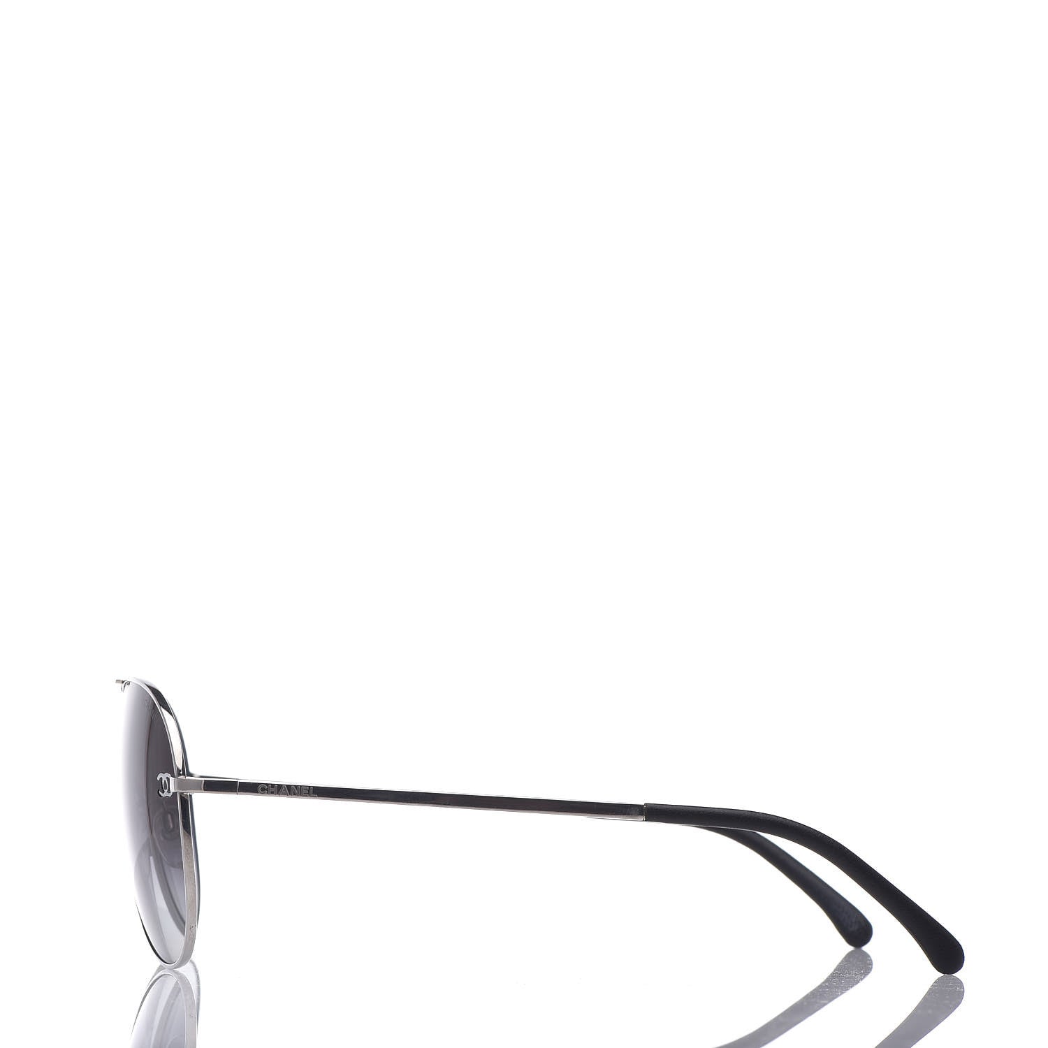 Chanel Metal Aviator CC Sunglasses 4189 T-Q Silver 3 of 9