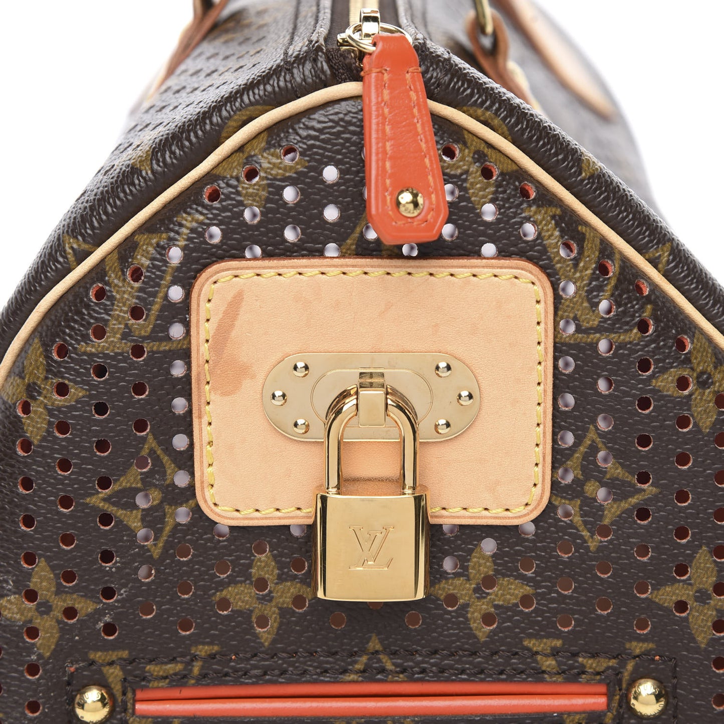 Monogram Perforated Speedy 30 Orange