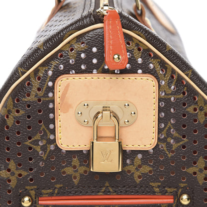 Louis Vuitton Monogram Perforated Speedy 30 Orange 10 of 12