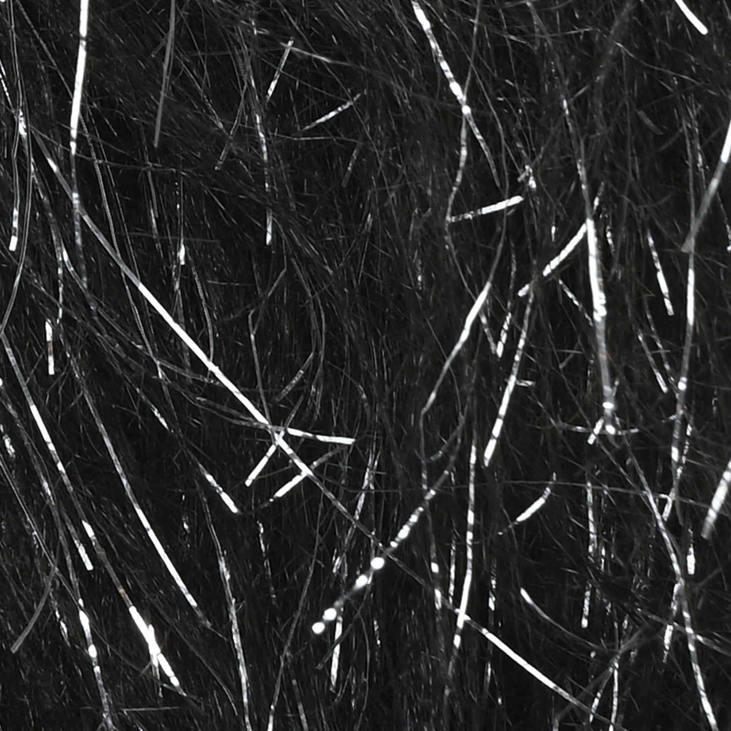 Faux Fur The Monster Snapshot Camera Bag Black Silver