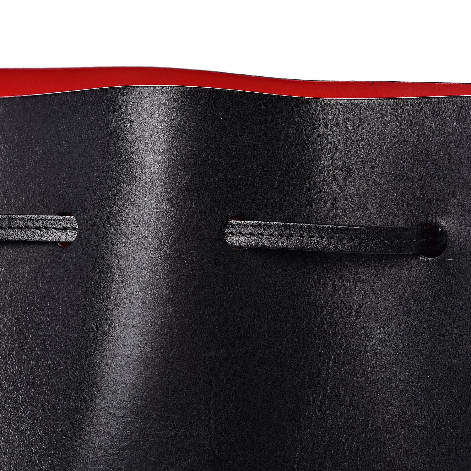 Mansur Gavriel Vegetable Tanned Calfskin Bucket Bag Black Flamma 14 of 17