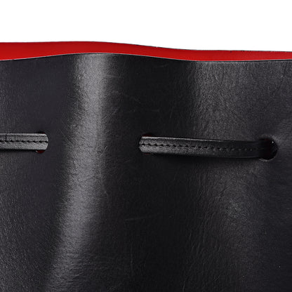 Mansur Gavriel Vegetable Tanned Calfskin Bucket Bag Black Flamma 14 of 17