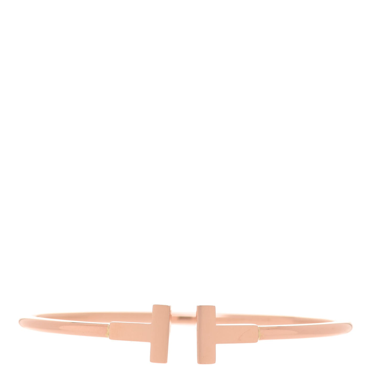 18K Rose Gold T Wire Bracelet