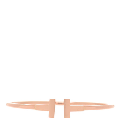 Tiffany 18K Rose Gold T Wire Bracelet 1 of 5