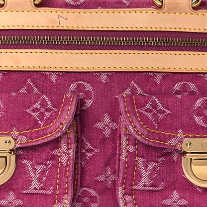 Louis Vuitton Monogram Denim Neo Speedy Fuchsia 7 of 13