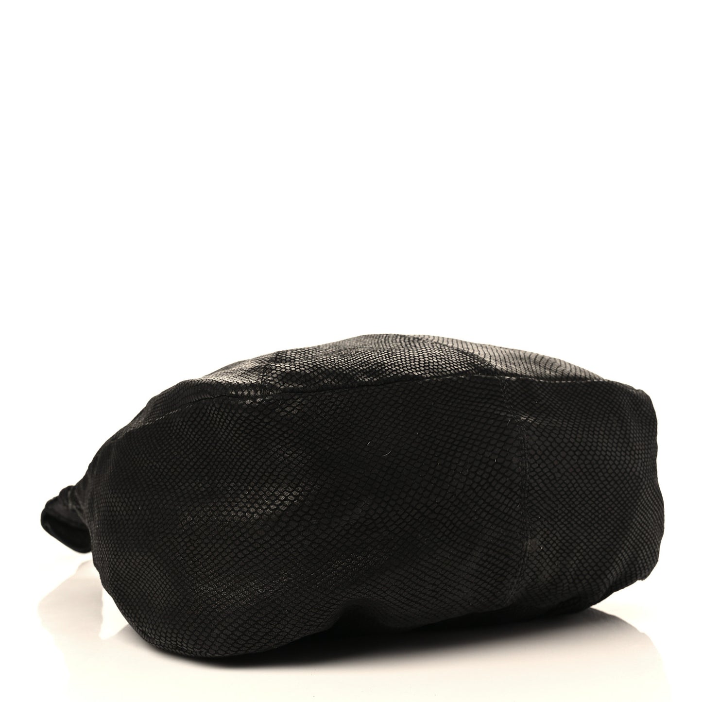 Snakeskin Embossed Calfskin Rahmyn Black