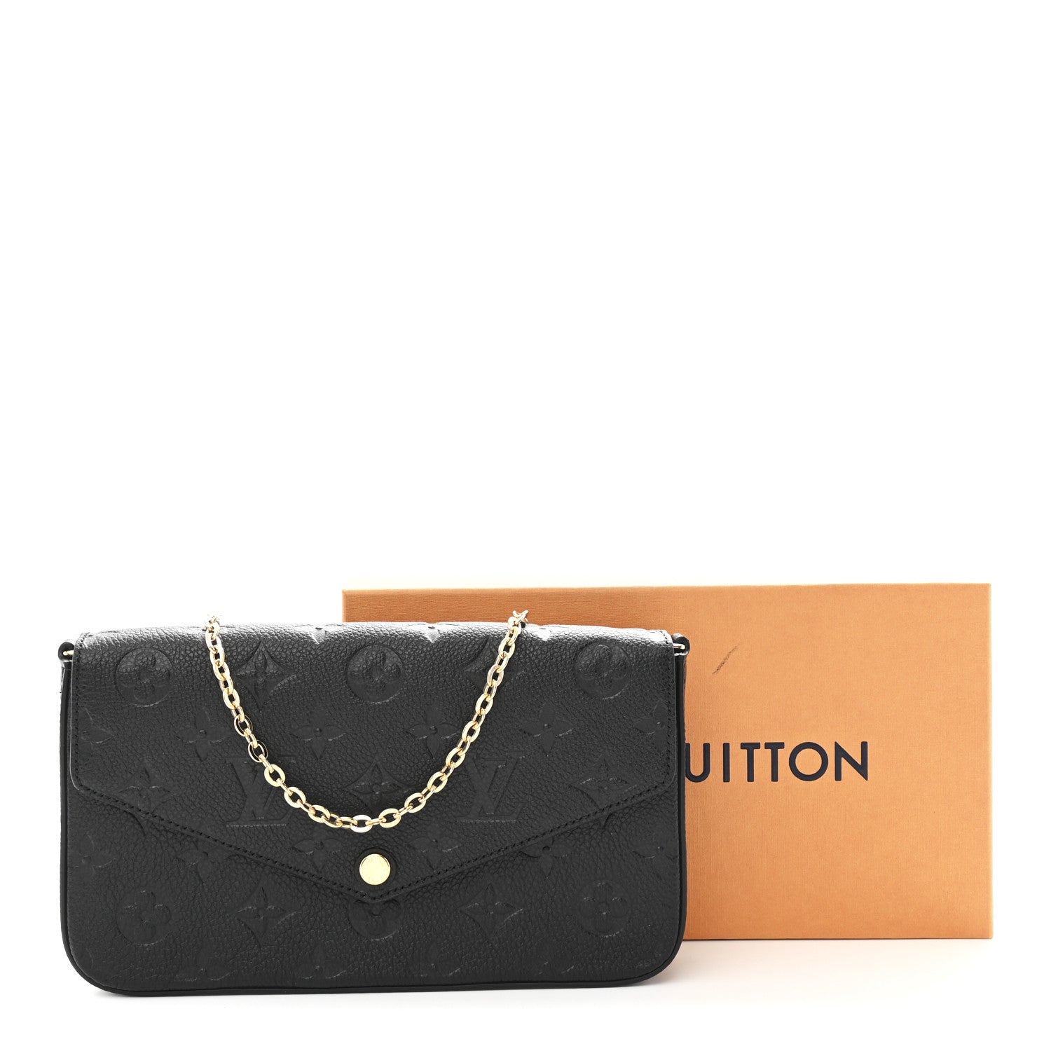Louis Vuitton Empreinte Pochette Felicie Chain Wallet Black 13 of 13
