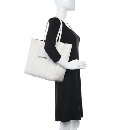 Balenciaga Veau Baltimore Double Sided Small Everyday Tote Optic White Black 2 of 11