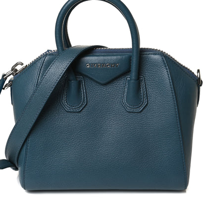 Givenchy Sugar Goatskin Mini Antigona Oil Blue 8 of 16
