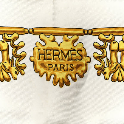 Hermes Silk Mousseline Les Cavaliers D'Or Scarf 90 2 of 6