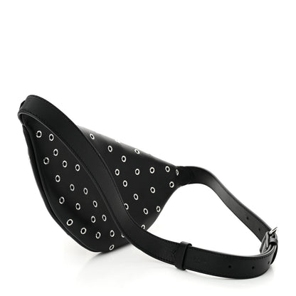 Alaia Lambskin Grommet Belt Bag Black 3 of 9