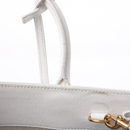 Saint Laurent Calfskin Nano Sac de Jour Dove White 16 of 17