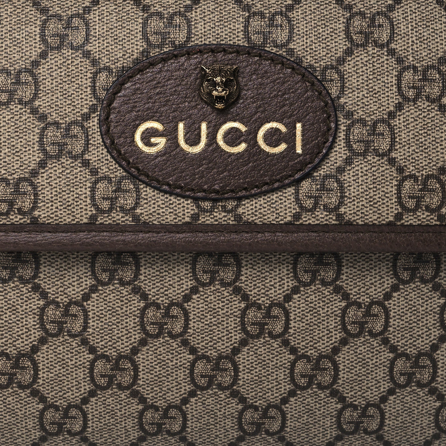 Gucci GG Supreme Monogram Neo Vintage Web Belt Bag Brown 8 of 10
