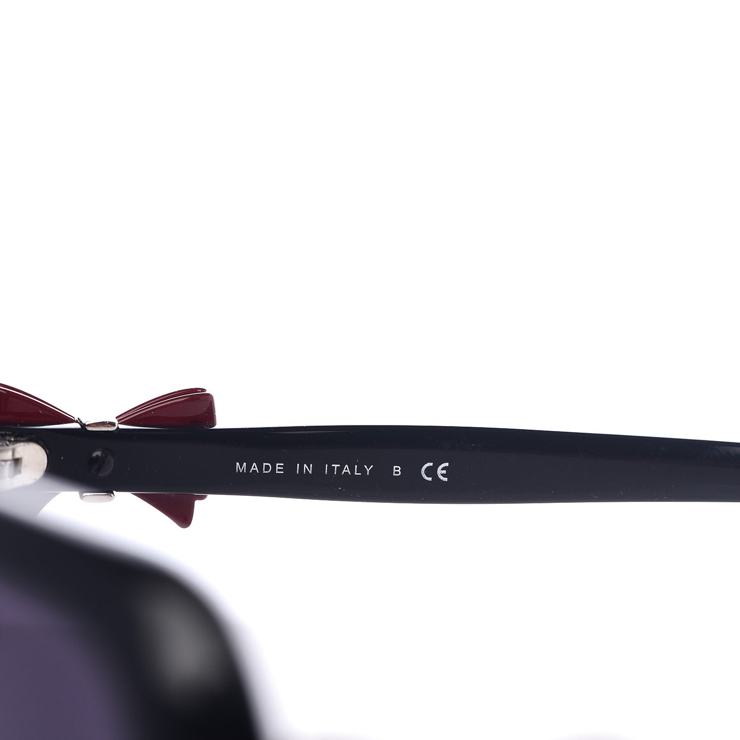 Acetate CC Bow Sunglasses 5171 Black White