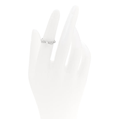 Chanel 18K White Gold Diamond Ruban Ring 49 4.75 2 of 7