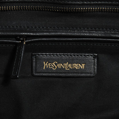 Saint Laurent Leather Large Cabas Chyc Black 6 of 9