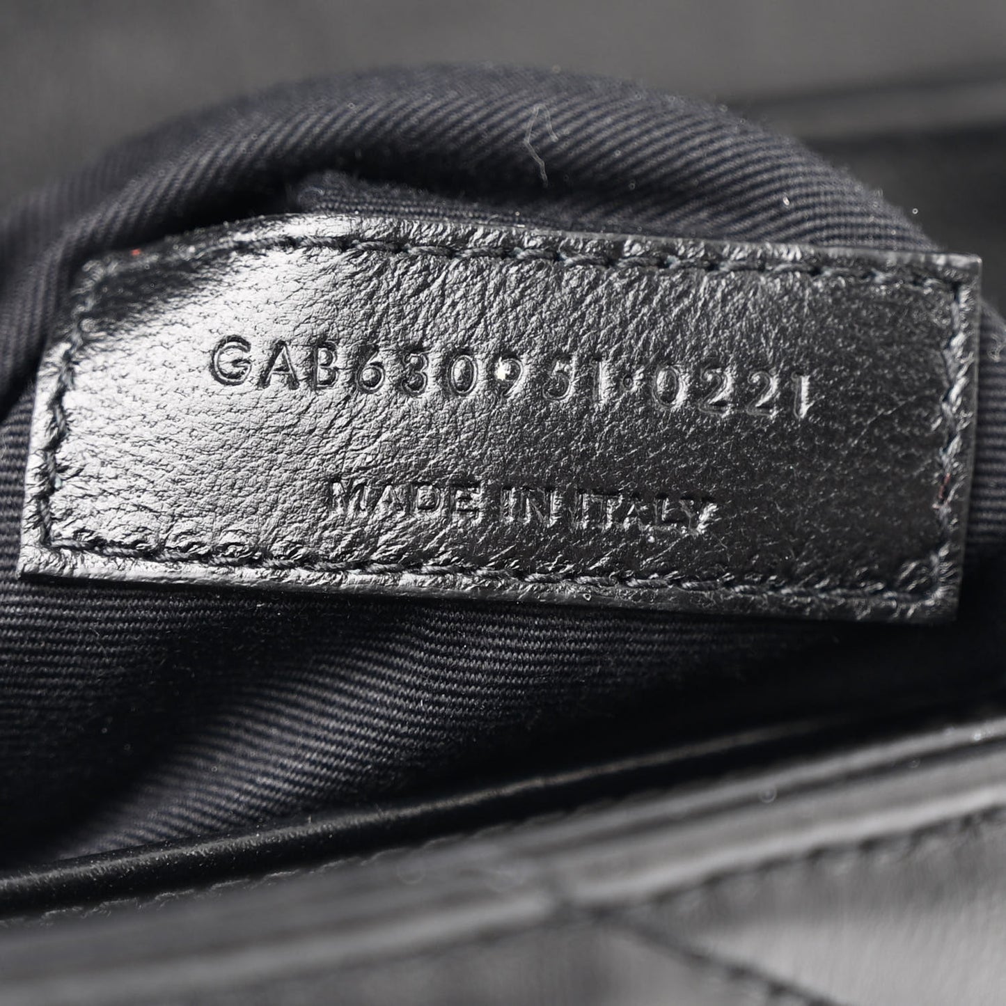 Calfskin Y Quilted Monogram Toy Loulou Crossbody Bag Black