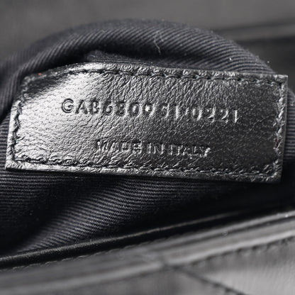 Saint Laurent Calfskin Y Quilted Monogram Toy Loulou Crossbody Bag Black 8 of 12