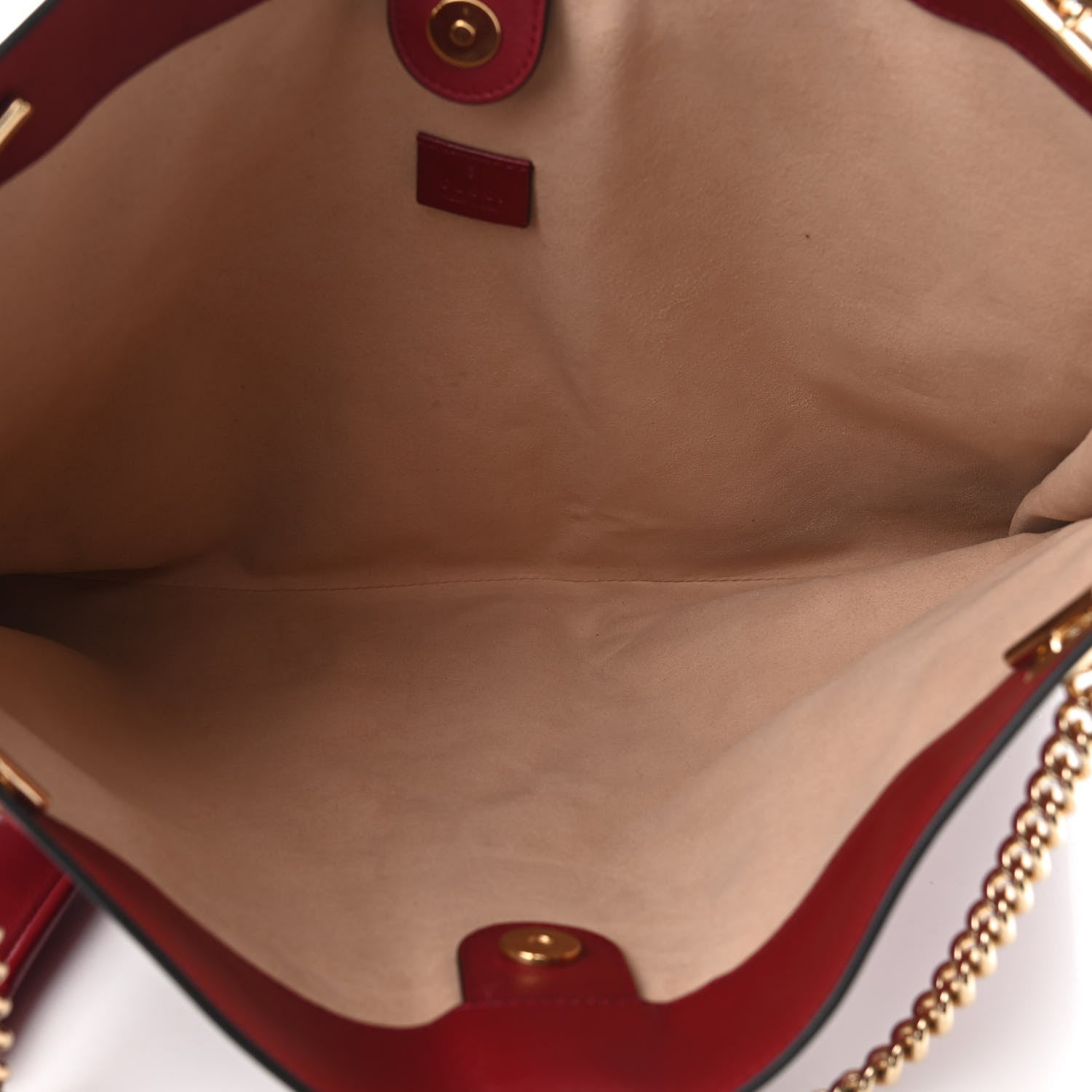 Gucci Calfskin Large Rajah Chain Tote Romantic Cherry 6 of 10