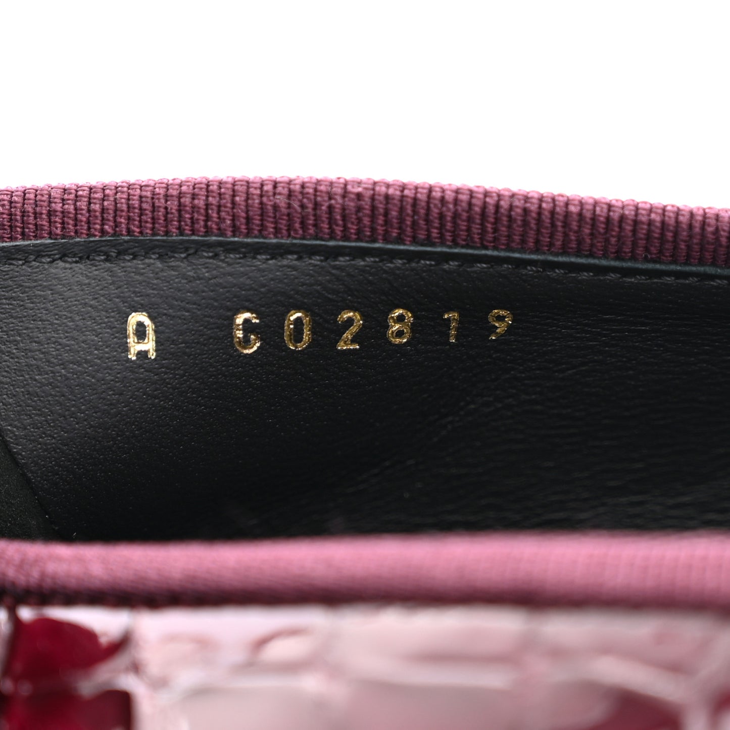 Patent Calfskin Crocodile Embossed Cap Toe CC Ballerina Flats 37.5 Dark Burgundy Black