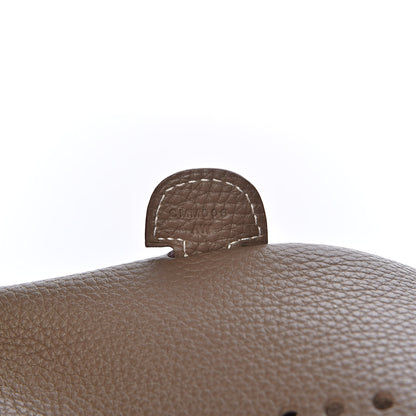 Hermes Taurillon Clemence Evelyne III PM Etoupe 7 of 12