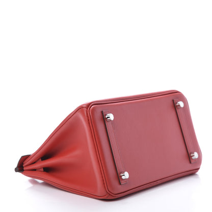Hermes Swift Birkin 25 Rouge De Coeur 4 of 11