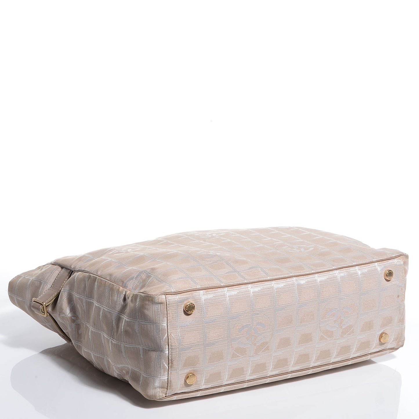 Nylon Large Travel Tote Beige
