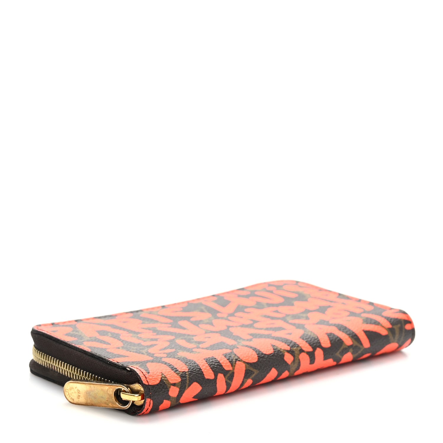 Louis Vuitton Monogram Graffiti Zippy Wallet Orange 5 of 8