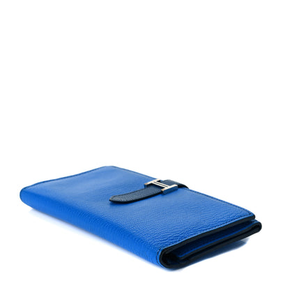 Hermes Chevre Mysore Bearn Gusset Wallet Bleu Paradis Bleu Saphir 5 of 8