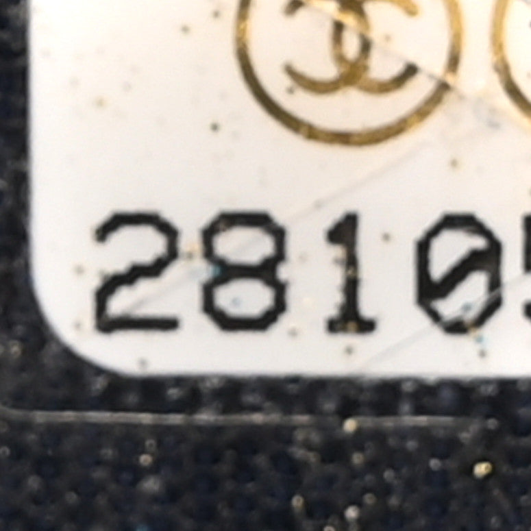 Canvas Small Deauville Clutch With Chain Navy