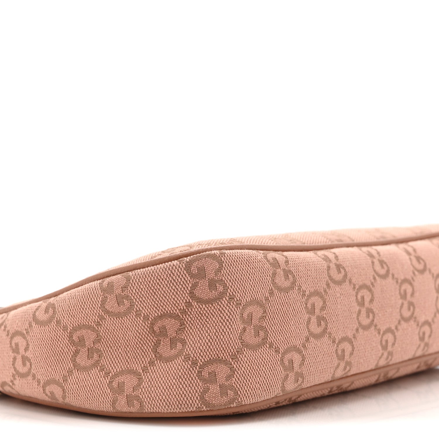 Gucci Monogram Textured Dollar Calfskin Small Ophidia Hobo Cloche Rose Pink 10 of 11