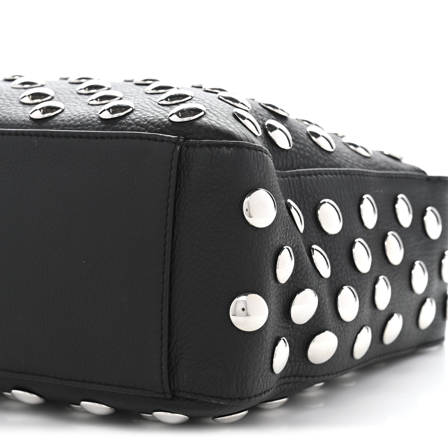 Khaite Pebbled Sport Calfskin Studded Elena Black 8 of 8